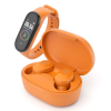 Pametni sat + bežične slušalice Ledwood - KEPLER - Orange - Narančasta boja
